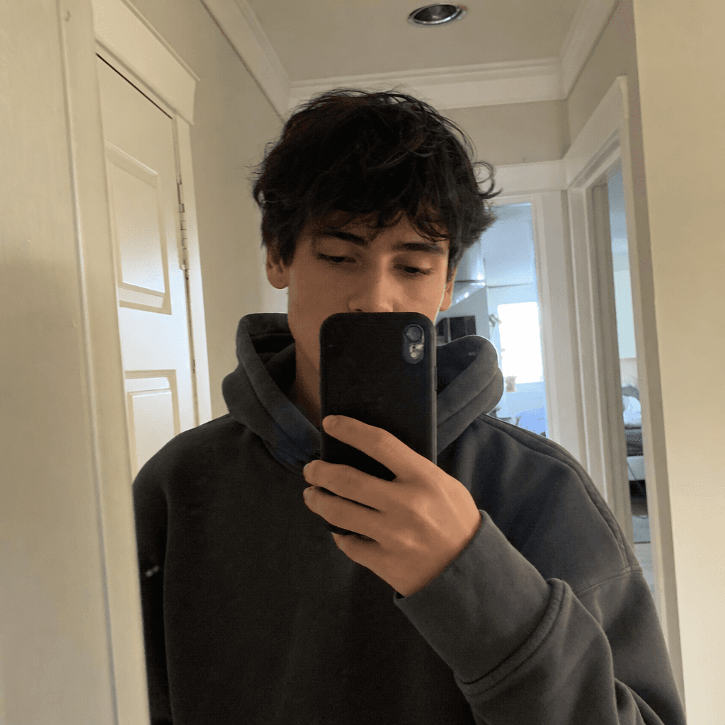 Customer mirror selfie wearing the 14oz Hoodie in Charcoal — #WornNotPosed